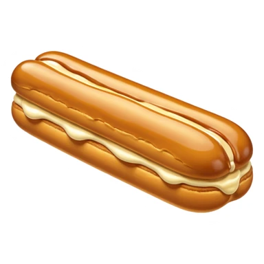  éclair with creaming butterscotch melting  sticker