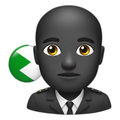 Noir du Congo avec un blanc algerien sticker