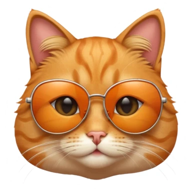 cat wearing sunglasses, playful expression sticker