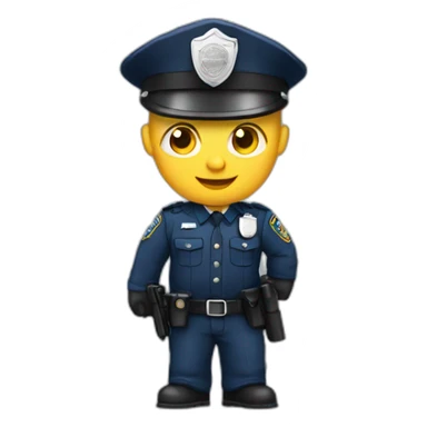 police garde a vous sticker