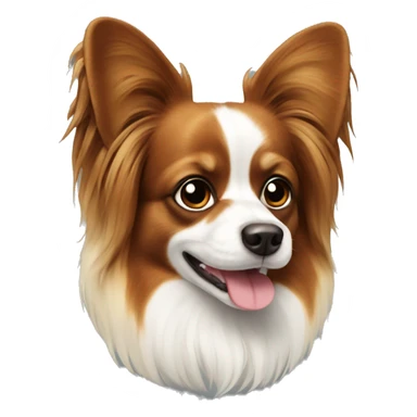 Papillon dog sticker