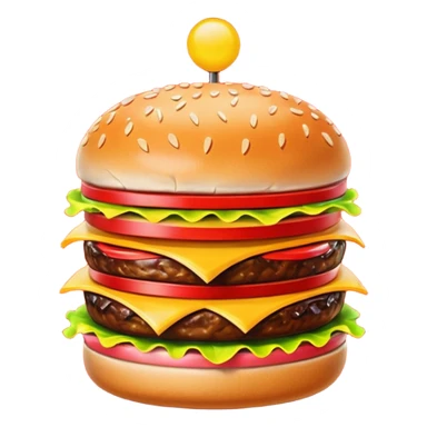 Retro Restaurant Sign Hamburger sticker