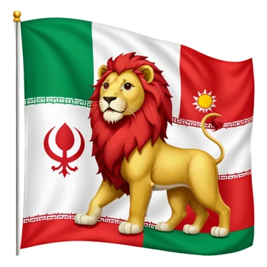 Iranian flag before the Islamic revolution  sticker