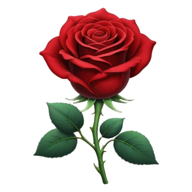 black rose with a stem emoji sticker