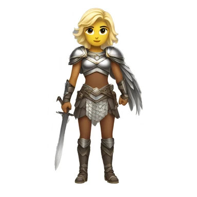 Blond Valkyrie full body sticker