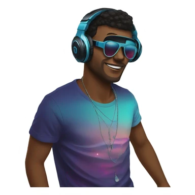 edm dj raving turntables hype sticker