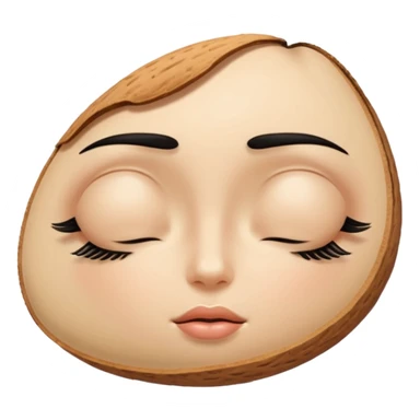 👁️ give me a version of the eye emoji at the begining of this prompt, but the eye is closed

 sticker