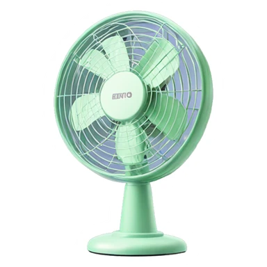 Cute classic pastel green Stand fan sticker