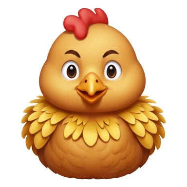 Ein Huhn das down Syndrom hat sticker