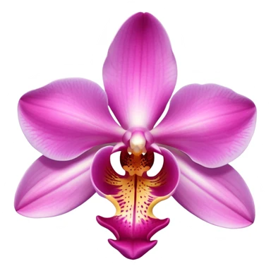 Baby pink orchid flower  sticker