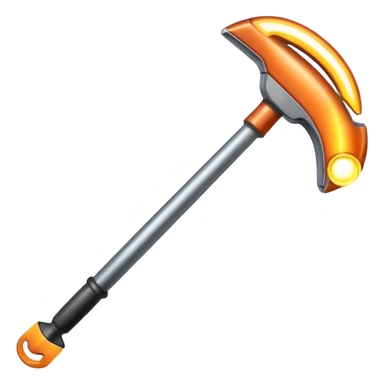 hot metal rod, iron,  sticker