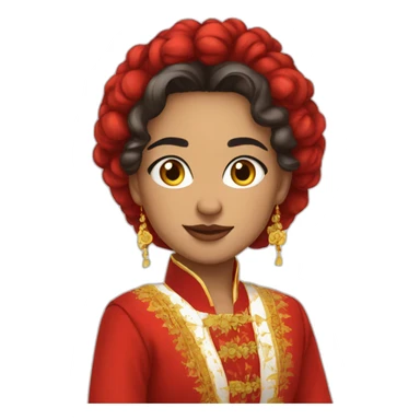 sexyy red in romanian traditional outfit sticker