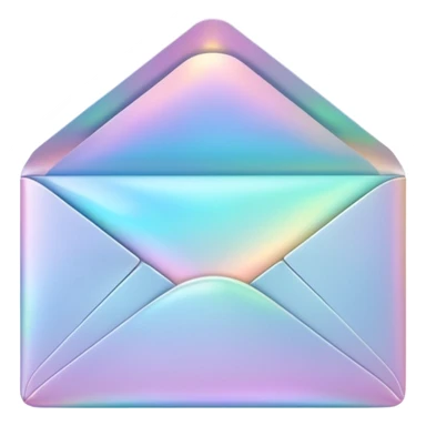 a beautiful romantic  opal envelope sticker