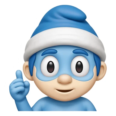 smart smurf  sticker