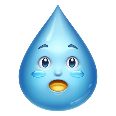 crying emoji with one gigantic tear sticker