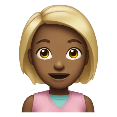 Girl with big mouth eyes and feet sticker