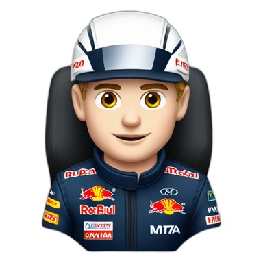 Max verstappen f1 driver in a car sticker