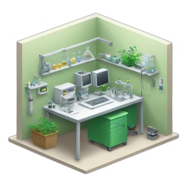 ecological laboratory room sticker