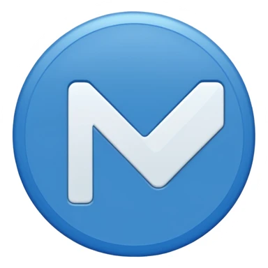 blue circle in the middle and a white check mark sticker