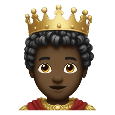 King boy white face black background  sticker