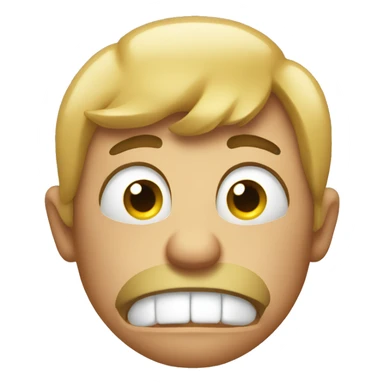 emoji disgust face, not comfortable with something said outloud sticker