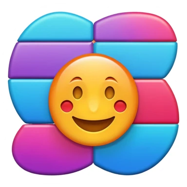 overlapping images, one realistic and one digital grid sticker