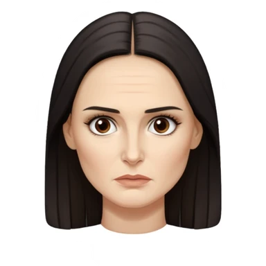 Demi Moore serious sticker