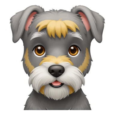 Schauzer mini gris perro sticker