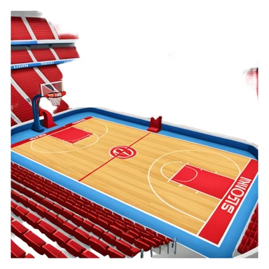 basketball stadium (#00A3E0) and red (#F9423A) sticker