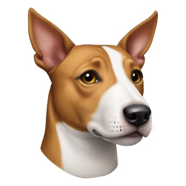 bull terrier basenji mix sticker