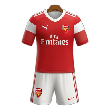 Arsenal football club home kit sticker
