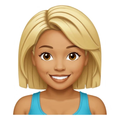 Tionne T-Boz Watkins with blonde hair  sticker