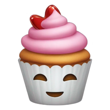 Happy cupcake with iron man  sticker