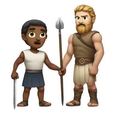 David and goliath sticker