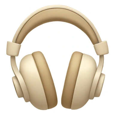 beige apple headphones with beige bows sticker