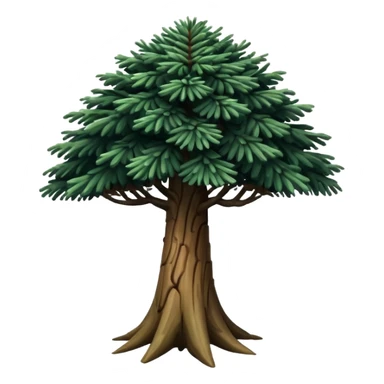 A Brazilian araucaria tree with extended branches sticker