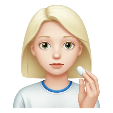 Joven tomando pastilla sticker