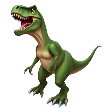 T-Rex with a tutu on a surfboard sticker