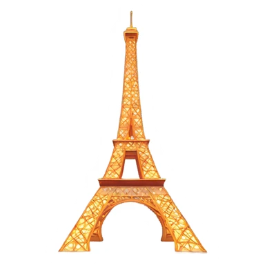 Eiffel Tower with lights sticker