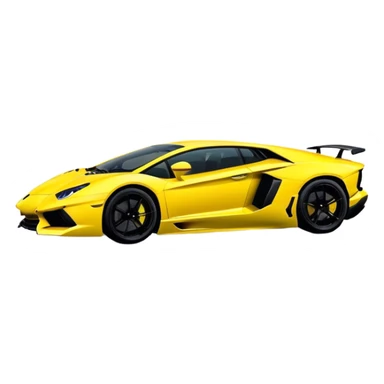 Lamborghini Aventador - Lamborghini (Model Year: 2021) (Iconic colour: Yellow) sticker