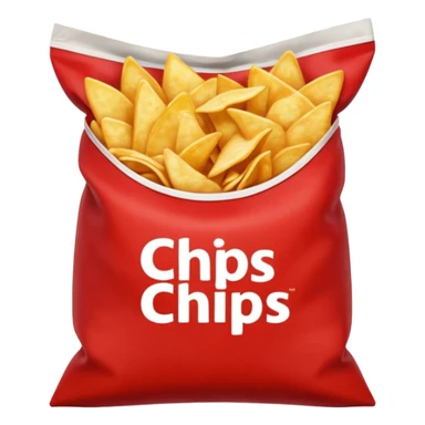 Chips snack Red
 sticker