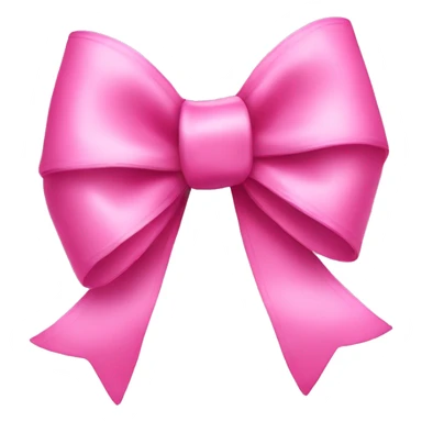 Pink ribbon bow sticker
