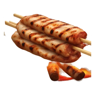 wood fire TURKISH KEBAB  sticker