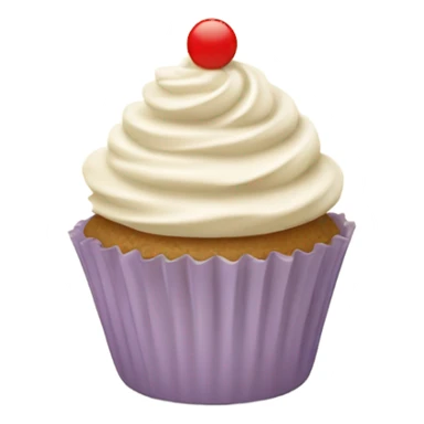 white beige cupcake sticker