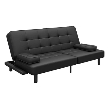 futon beds in black sticker