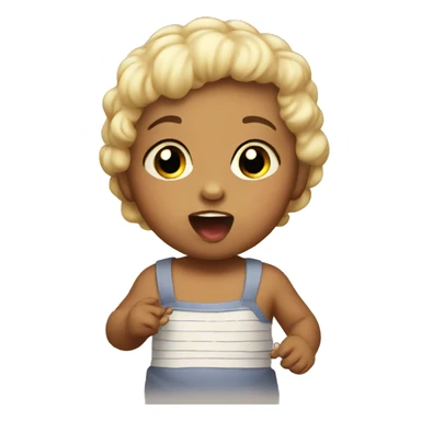 Baby singing  sticker