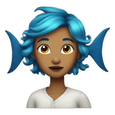 Pisces in the form of the sign of the zodiac sticker