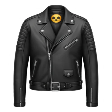 leather biker jacket sticker