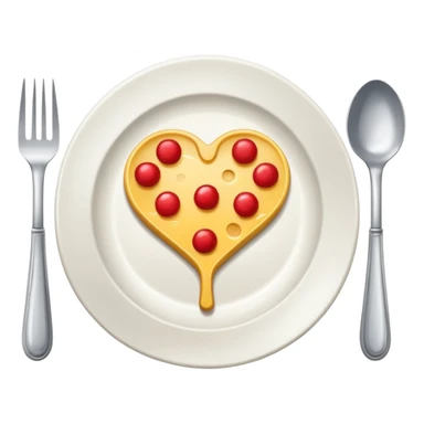 plato y cubiertos en una mesa sticker