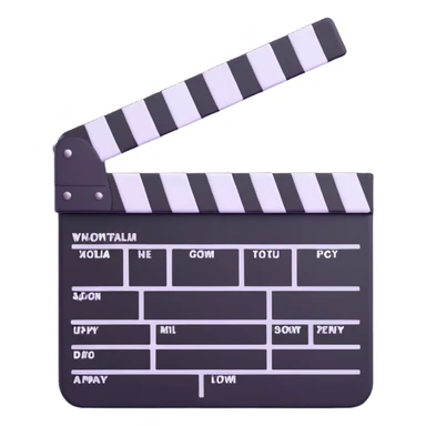 movie clapperboard sticker